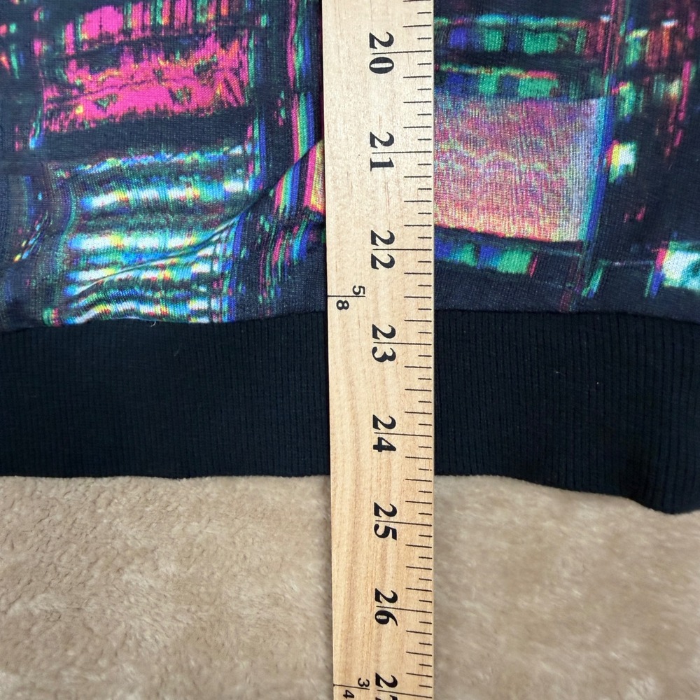 Adidas Originals City Lights Glitch Print Sleeveless Sweatshirt Trefoil XS - Picture 7 of 9